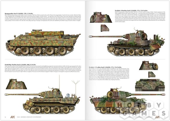Руководство AK Interactive 1944 German Armour in Normandy: Camouflage Profile Guide фото 3