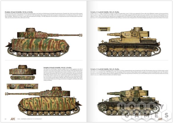 Руководство AK Interactive 1944 German Armour in Normandy: Camouflage Profile Guide фото 4
