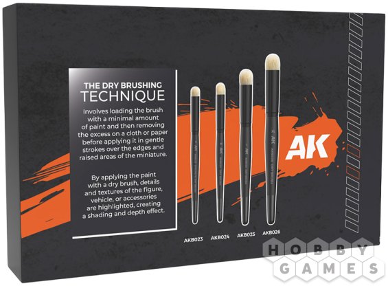 Набор кистей AK Interactive Dry Brushes Set фото 2