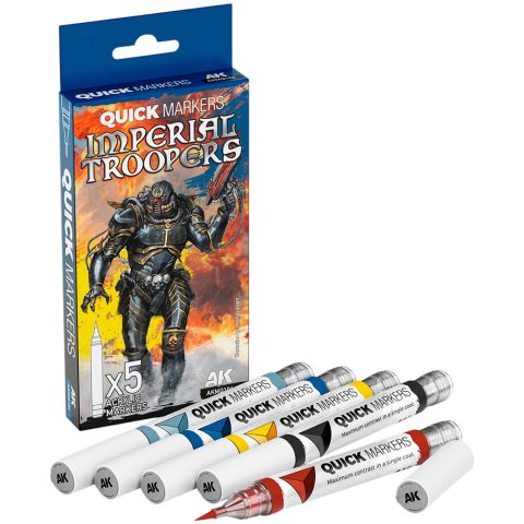 Набор маркеров AK Interactive Quick Marker: Imperial Troopers AKMQ104
