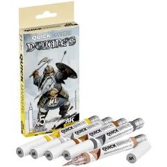 Набор маркеров AK Interactive Quick Marker: Dwarfs AKMQ107