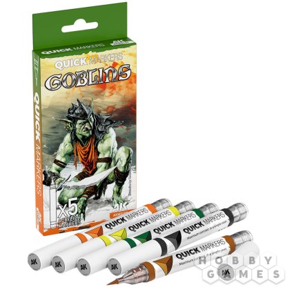 Набор маркеров AK Interactive Quick Marker: Goblins AKMQ108