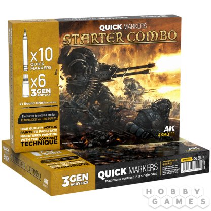 Набор маркеров AK Interactive Quick Markers: Starter Combo AKMQ111