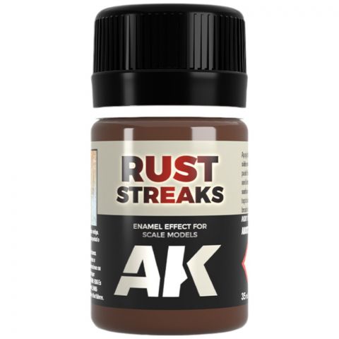 Краска AK Interactive Washes: Rust Streaks AK013 (35 мл)