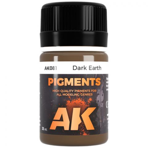 Краска AK Interactive Pigments: Dark Earth Pigment AK081 (35 мл)
