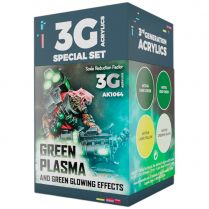 Набор красок AK Interactive Wargame Color: Green Plasma and Glowing Effects