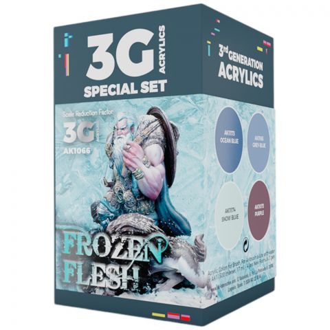 Набор красок AK Interactive Wargame Color: Frozen Flesh AK1066