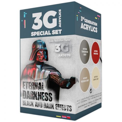 Набор красок AK Interactive Wargame Color: Eternal Darkness AK1070