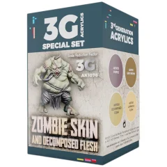 Набор красок AK Interactive Wargame Color: Zombie Skin AK1076