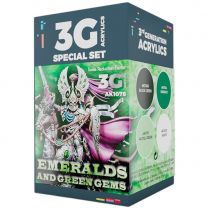 Набор красок AK Interactive Wargame Color: Emeralds and Green Gems