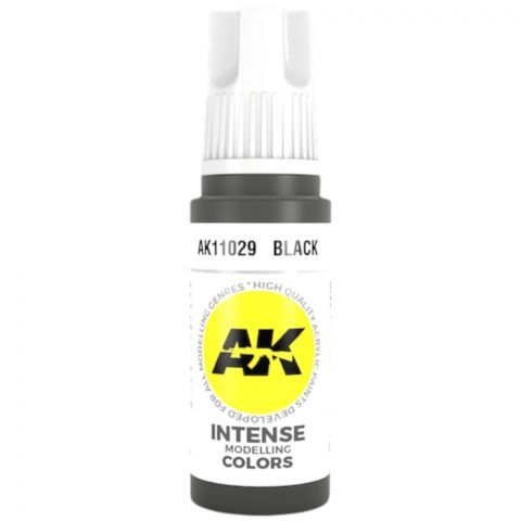 Краска AK Interactive Intense: Black AK11029 (17 мл)