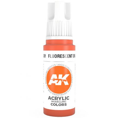 Краска AK Interactive Standard: Fluorescent Orange AK11081 (17 мл)