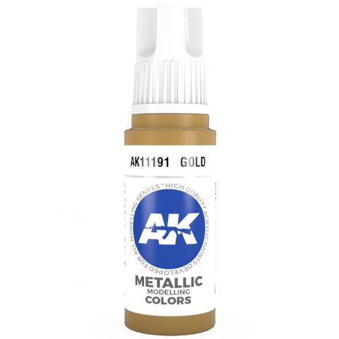 Краска AK Interactive Metallic: Gold AK11191 (17 мл)
