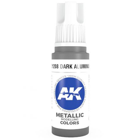 Краска AK Interactive Metallic: Dark Aluminium AK11208 (17 мл)