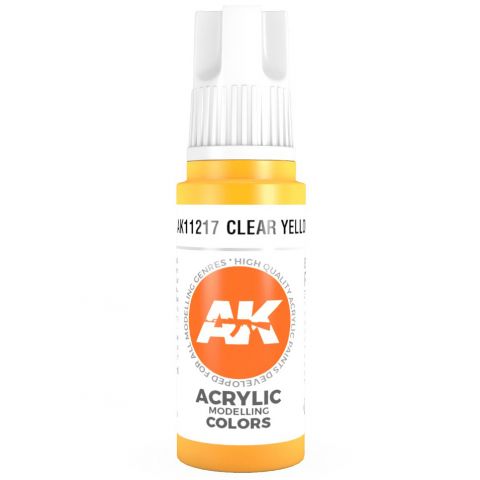 Краска AK Interactive Standard: Clear Yellow AK11217 (17 мл)