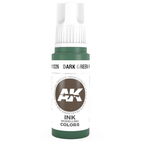 Краска AK Interactive Ink: Dark Green Ink AK11226 (17 мл)