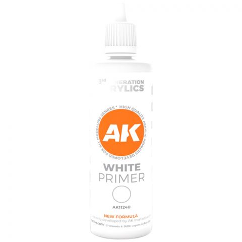 Грунтовка AK Interactive: White Primer AK11240 (100 мл)