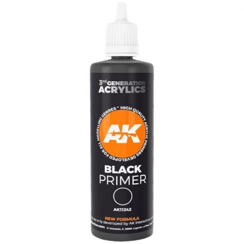 Грунтовка AK Interactive: Black Primer AK11242 (100 мл)