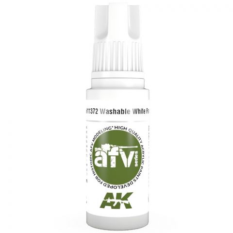 Краска AK Interactive Standard: Washable White Paint AK11372 (17 мл)