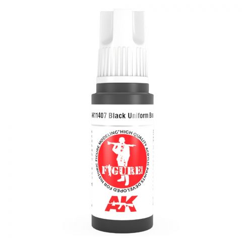 Краска AK Interactive Standard: Black Uniform Base AK11407 (17 мл)