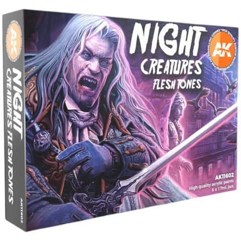 Набор красок AK Interactive: Night Creatures Flesh Tone AK11602