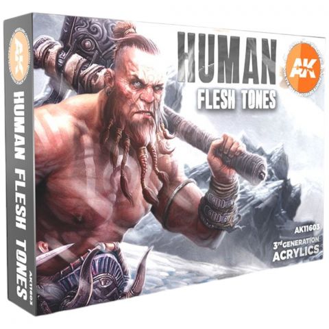 Набор красок AK Interactive: Human Flesh Tones AK11603 