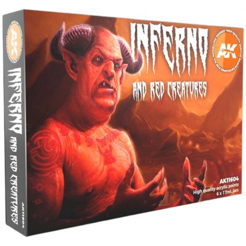 Набор красок AK Interactive: Inferno and Red Creatures AK11604