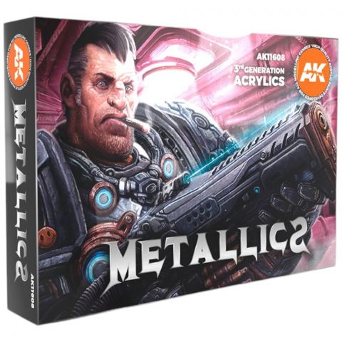 Набор красок AK Interactive: Metallics Colors AK11608