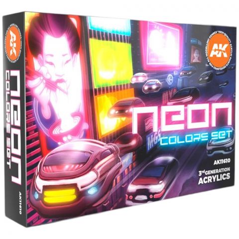 Набор красок AK Interactive: Neon Colors AK11610