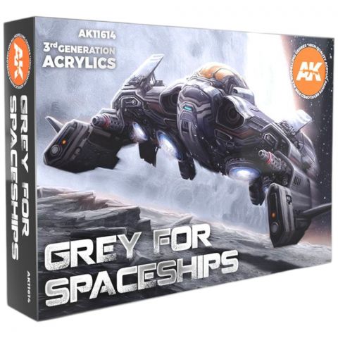 Набор красок AK Interactive: Grey for Spaceships AK11614
