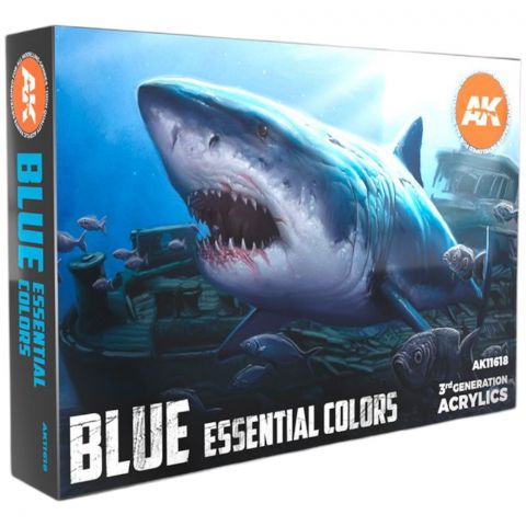 Набор красок AK Interactive: Blue Essential Colors 3Gen AK11618