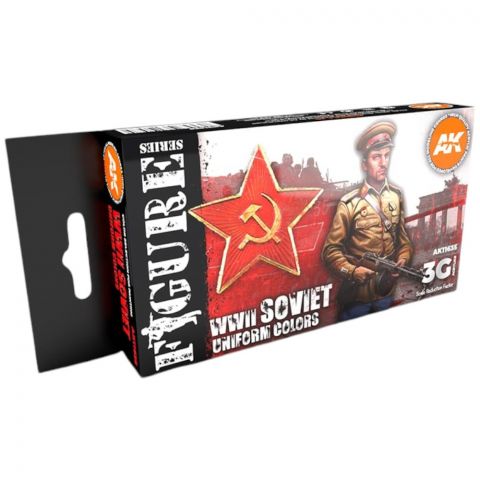 Набор красок AK Interactive: WWII Soviet Uniform Colors AK11635