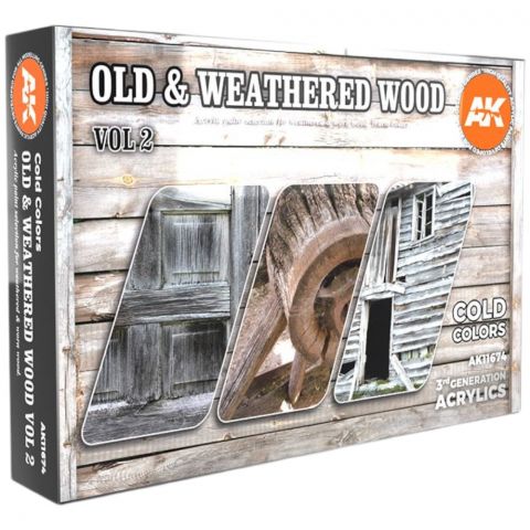 Набор красок AK Interactive: Old & Weathered Wood Vol. 2 AK11674