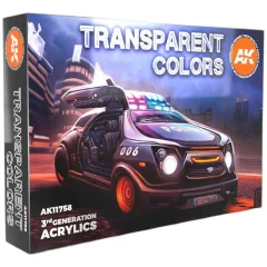Набор красок AK Interactive: Transparent Colors AK11758