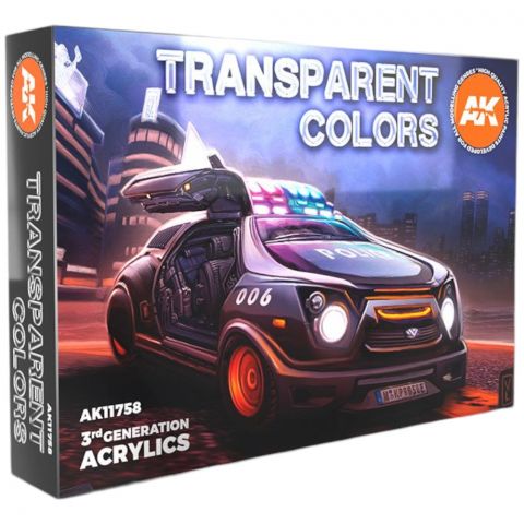 Набор красок AK Interactive: Transparent Colors AK11758