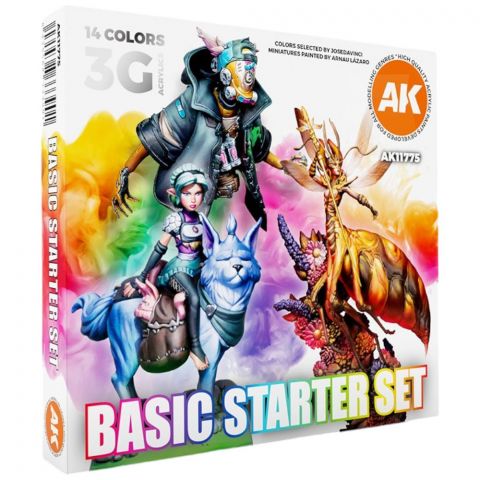Набор красок AK Interactive Basic Starter: 14 Colors selected by Josedavinci AK11775 