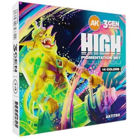 Набор красок AK Interactive High Pigmentation: 14 Colors AK11780