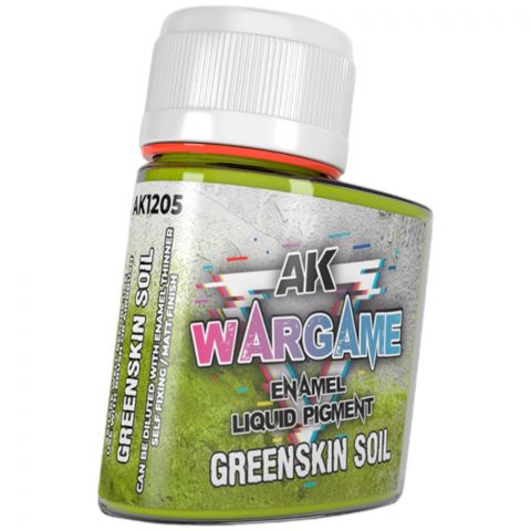 Краска AK Interactive Liquid Pigments: Greenskin Soil AK1205 (35 мл)