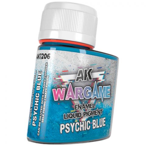 Краска AK Interactive Liquid Pigments: Psychic Blue AK1206 (35 мл)