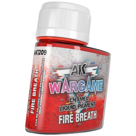 Краска AK Interactive Liquid Pigments: Fire Breath AK1209 (35 мл)