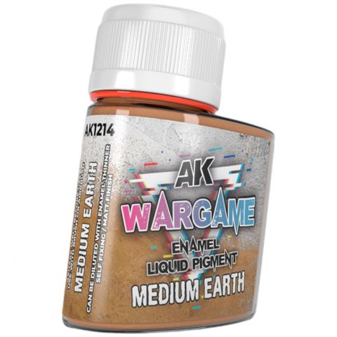 Краска AK Interactive Liquid Pigments: Medium Earth AK1214 (35 мл)