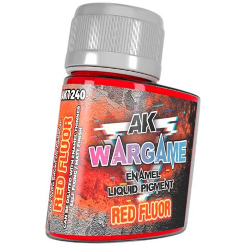 Краска AK Interactive Liquid Pigments: Red Fluor AK1240 (35 мл)
