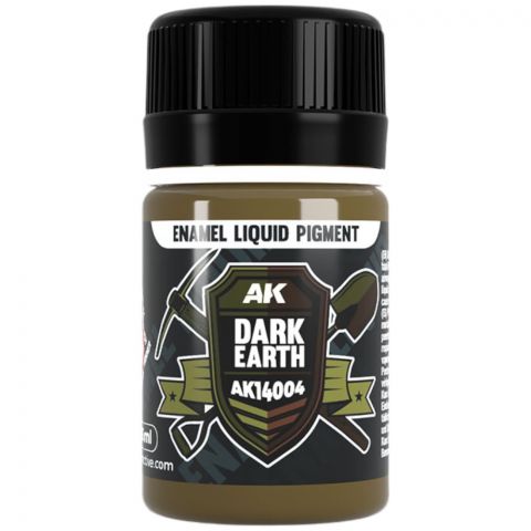 Краска AK Interactive Liquid Pigments: Dark Earth AK14004 (35 мл)