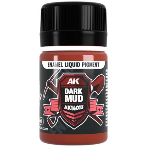 Краска AK Interactive Liquid Pigments: Dark Mud AK14013 (35 мл)