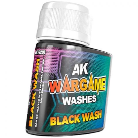 Краска AK Interactive Washes: Black Wash AK14201 (35 мл)