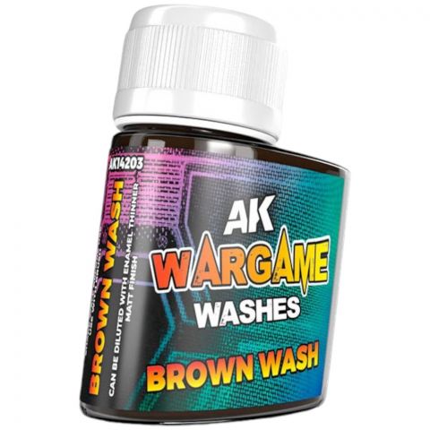 Краска AK Interactive Washes: Brown Wash AK14203 (35 мл)