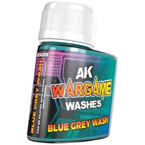 Краска AK Interactive Washes: Blue Grey Wash AK14209 (35 мл)