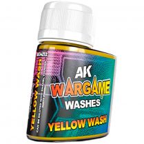 Краска AK Interactive Washes: Yellow Wash (35 мл)