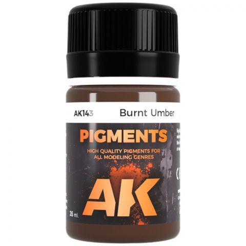 Краска AK Interactive Pigments: Burnt Umber Pigment AK143 (35 мл)