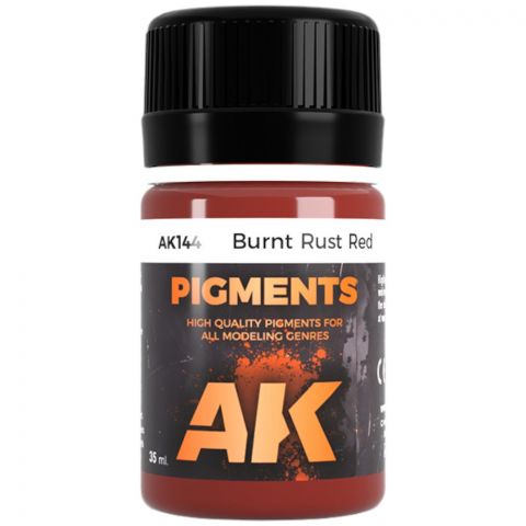 Краска AK Interactive Pigments: Burnt Rust Red Pigment AK144 (35 мл)